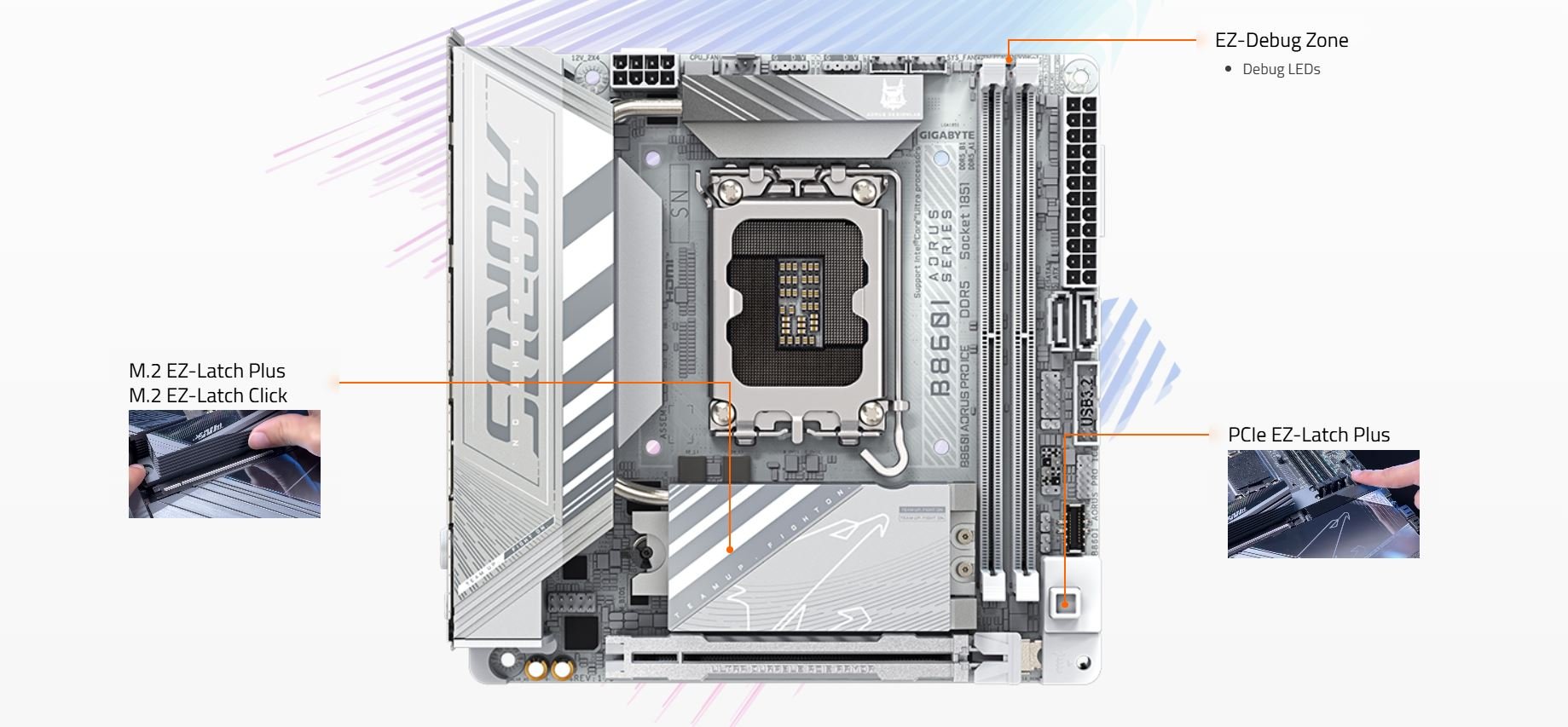 GIGABYTE B860I AORUS PRO ICE Intel Core Ultra (Series 2) LGA